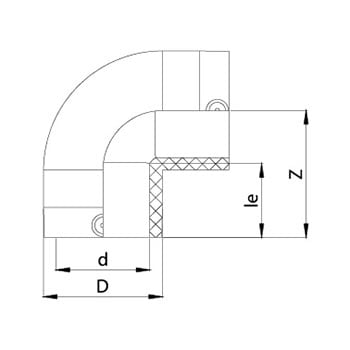 HDPE ek parça çeşitleri dirsek te adaptör manşon
