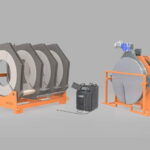 Su altyapısı projesinde HDPE boru alın kaynak işlemi