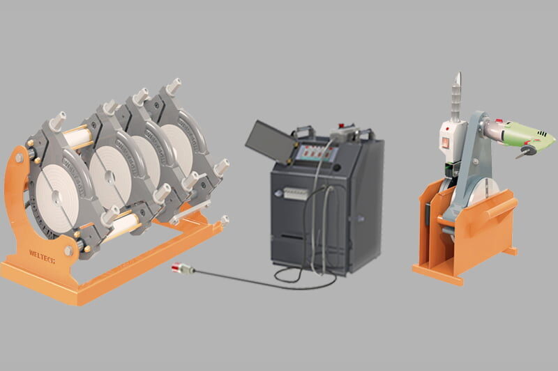 Alın kaynak operatörü HDPE boru kaynak uygulaması eğitim sahnesi