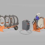 Doğalgaz hattında HDPE boru alın kaynak uygulaması